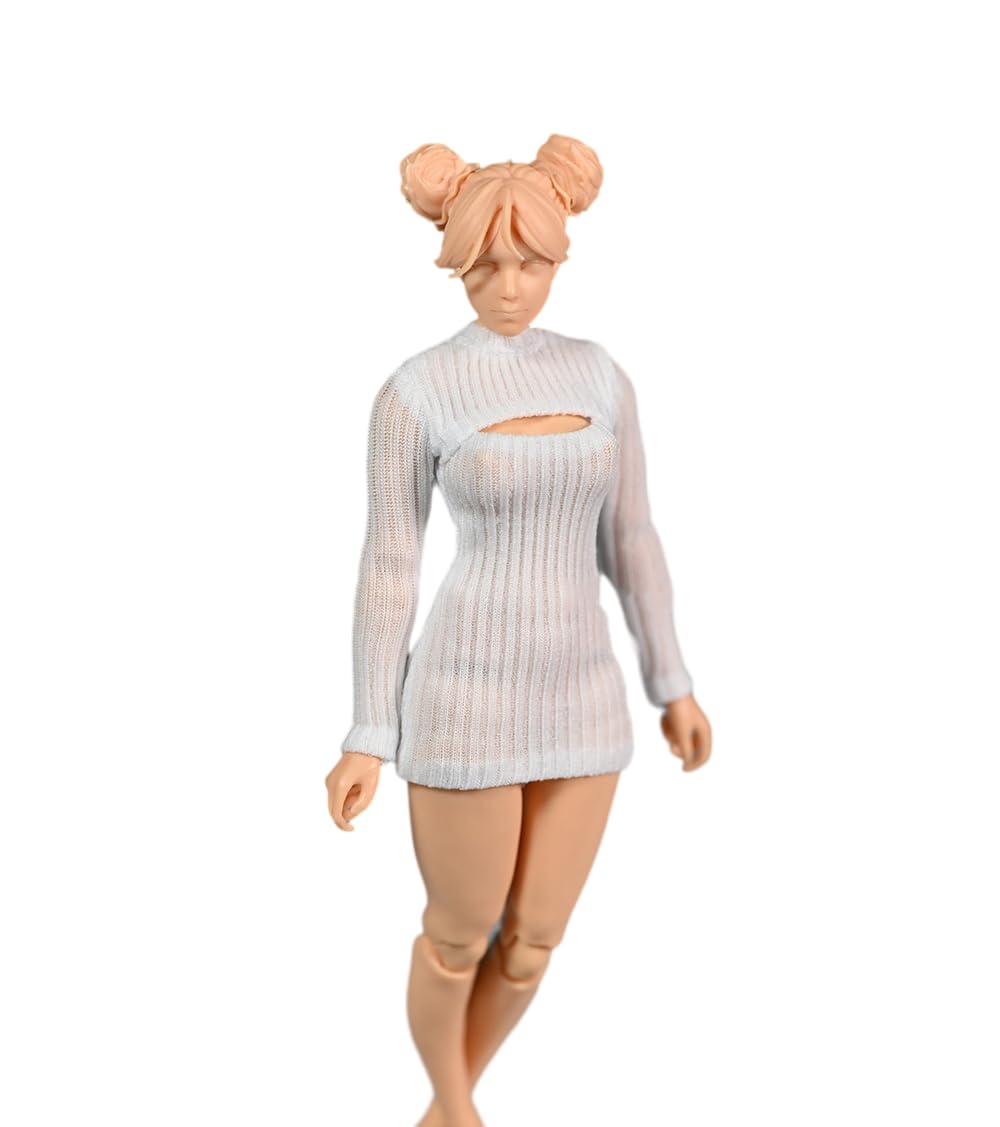 Amazon.com: 1/12 Scale Female Clothes,Female Stretch Tight Open